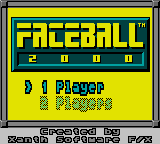 Faceball 2000 Title Screen